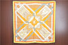 Authentic HERMES Carre 90 Scarf "BRINS DOR" Silk Light Yellow Box J0455