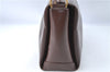 Authentic GUCCI Shoulder Hand Bag Purse Leather Brown J0458