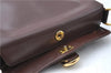 Authentic GUCCI Shoulder Hand Bag Purse Leather Brown J0458