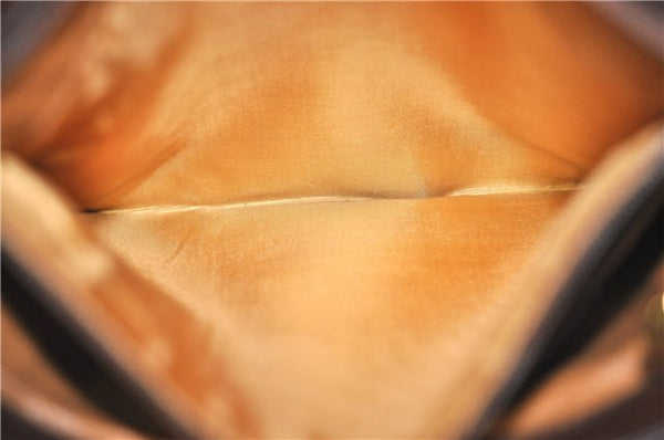 Authentic GUCCI Shoulder Hand Bag Purse Leather Brown J0458