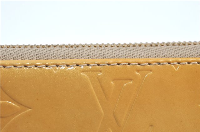 Authentic Louis Vuitton Vernis Lexington Hand Bag Pouch Yellow M91010 LV J0466