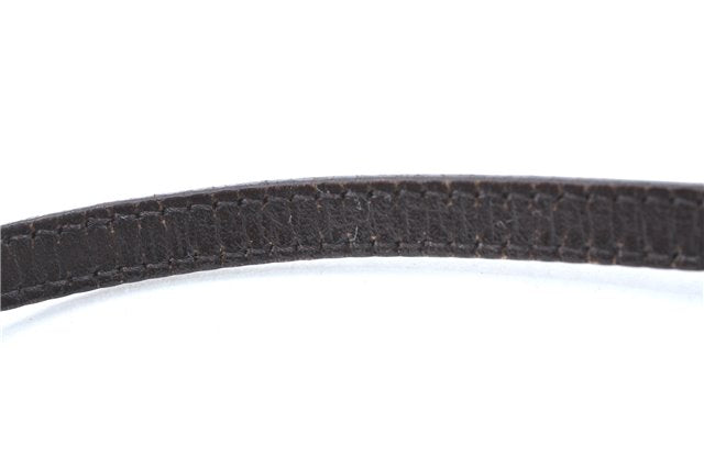 Authentic GUCCI Hand Bag Pouch Purse GG Canvas Leather 07198 Brown J0472