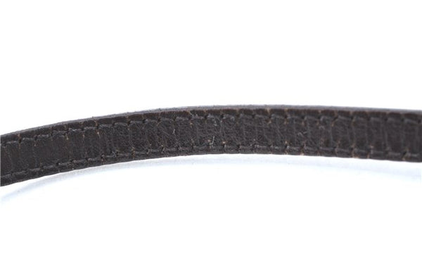 Authentic GUCCI Hand Bag Pouch Purse GG Canvas Leather 07198 Brown J0472