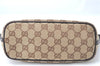 Authentic GUCCI Hand Bag Pouch Purse GG Canvas Leather 07198 Brown J0472