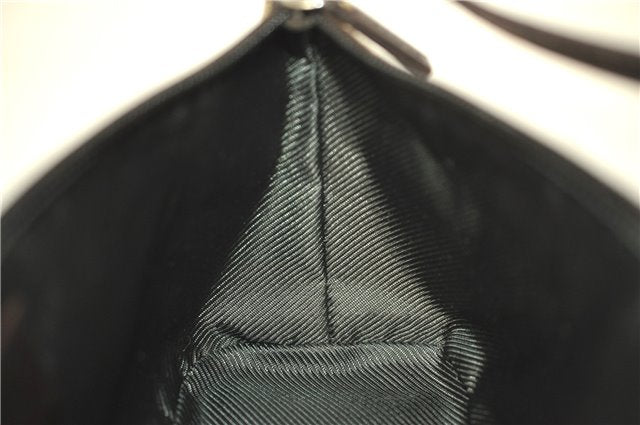 Authentic GUCCI Hand Bag Pouch Purse GG Canvas Leather 07198 Brown J0472