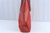 Authentic GUCCI Shoulder Tote Bag GG Canvas Leather 113016 Red J0480