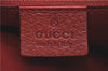 Authentic GUCCI Shoulder Tote Bag GG Canvas Leather 113016 Red J0480