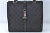 Authentic GUCCI Jackie Hand Tote Bag Purse GG Canvas Leather 0021065 Black J0481