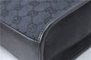Authentic GUCCI Jackie Hand Tote Bag Purse GG Canvas Leather 0021065 Black J0481