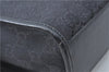 Authentic GUCCI Jackie Hand Tote Bag Purse GG Canvas Leather 0021065 Black J0481