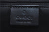 Authentic GUCCI Jackie Hand Tote Bag Purse GG Canvas Leather 0021065 Black J0481