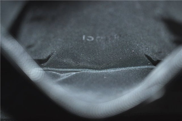 Authentic GUCCI Jackie Hand Tote Bag Purse GG Canvas Leather 0021065 Black J0481