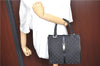 Authentic GUCCI Jackie Hand Tote Bag Purse GG Canvas Leather 0021065 Black J0481