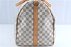 Auth Louis Vuitton Damier Azur Keepall Bandouliere 55 Boston Bag N41429 LV J0485