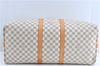 Auth Louis Vuitton Damier Azur Keepall Bandouliere 55 Boston Bag N41429 LV J0485