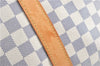 Auth Louis Vuitton Damier Azur Keepall Bandouliere 55 Boston Bag N41429 LV J0485