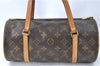 Authentic Louis Vuitton Monogram Papillon 28 Hand Bag LV J0488