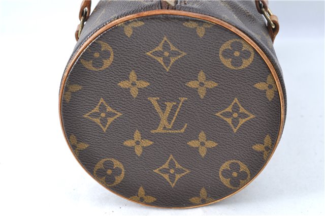 Authentic Louis Vuitton Monogram Papillon 28 Hand Bag LV J0488