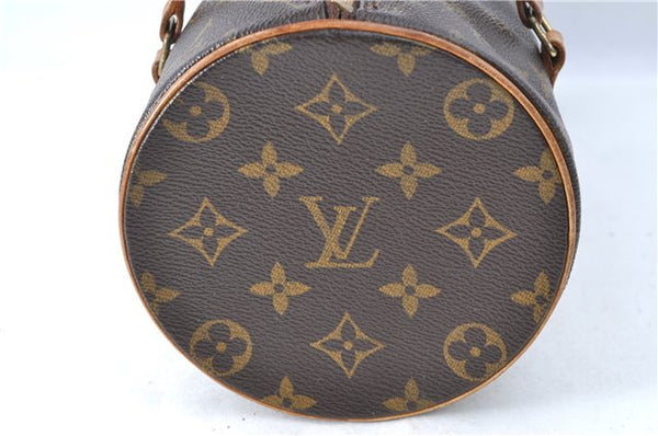 Authentic Louis Vuitton Monogram Papillon 28 Hand Bag LV J0488