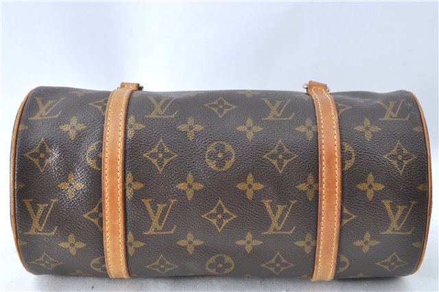 Authentic Louis Vuitton Monogram Papillon 28 Hand Bag LV J0488