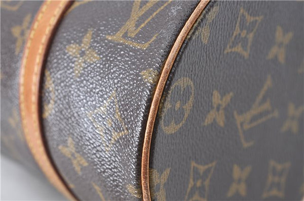 Authentic Louis Vuitton Monogram Papillon 28 Hand Bag LV J0488