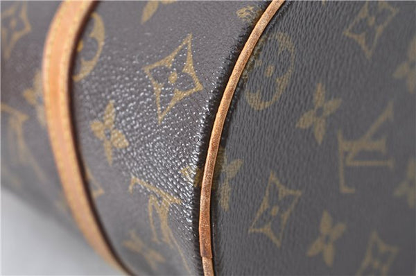 Authentic Louis Vuitton Monogram Papillon 28 Hand Bag LV J0488