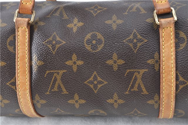 Authentic Louis Vuitton Monogram Papillon 28 Hand Bag LV J0488