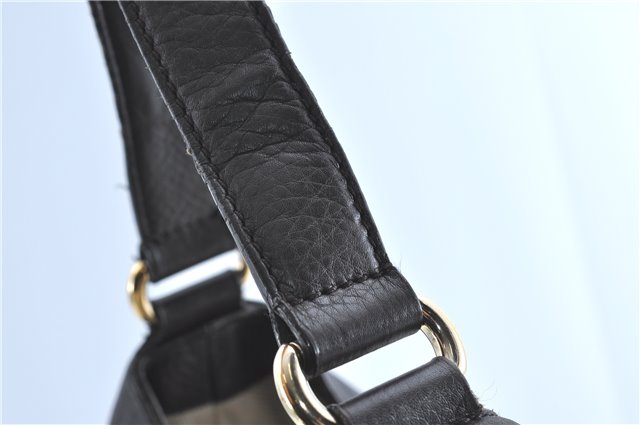 GUCCI Web Sherry Line Shoulder Hand Bag GG Canvas Leather 296851 Brown J0490