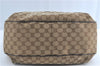 GUCCI Web Sherry Line Shoulder Hand Bag GG Canvas Leather 296851 Brown J0490