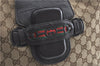 GUCCI Web Sherry Line Shoulder Hand Bag GG Canvas Leather 296851 Brown J0490