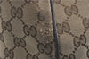 GUCCI Web Sherry Line Shoulder Hand Bag GG Canvas Leather 296851 Brown J0490