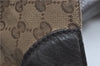 GUCCI Web Sherry Line Shoulder Hand Bag GG Canvas Leather 296851 Brown J0490