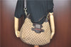 GUCCI Web Sherry Line Shoulder Hand Bag GG Canvas Leather 296851 Brown J0490
