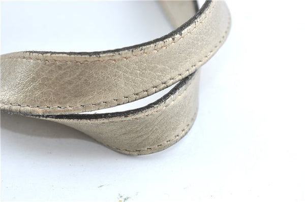 Authentic GUCCI Abbey Shoulder Tote Bag GG Canvas Leather 141472 Beige J0491