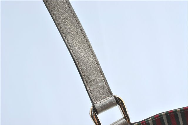 Authentic GUCCI Abbey Shoulder Tote Bag GG Canvas Leather 141472 Beige J0491