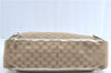 Authentic GUCCI Abbey Shoulder Tote Bag GG Canvas Leather 141472 Beige J0491