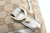 Authentic GUCCI Abbey Shoulder Tote Bag GG Canvas Leather 141472 Beige J0491