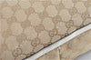 Authentic GUCCI Abbey Shoulder Tote Bag GG Canvas Leather 141472 Beige J0491