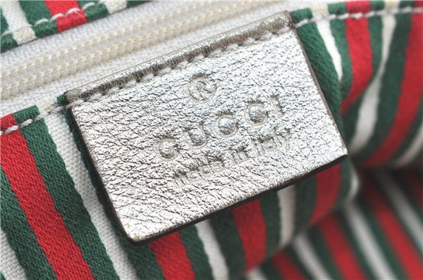 Authentic GUCCI Abbey Shoulder Tote Bag GG Canvas Leather 141472 Beige J0491