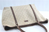 Authentic GUCCI Shoulder Tote Bag GG PVC Leather 197953 Ivory Beige J0495
