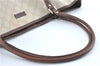 Authentic GUCCI Shoulder Tote Bag GG PVC Leather 197953 Ivory Beige J0495