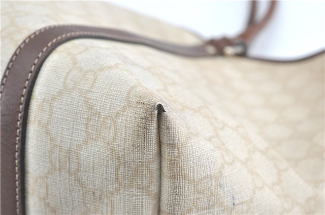 Authentic GUCCI Shoulder Tote Bag GG PVC Leather 197953 Ivory Beige J0495