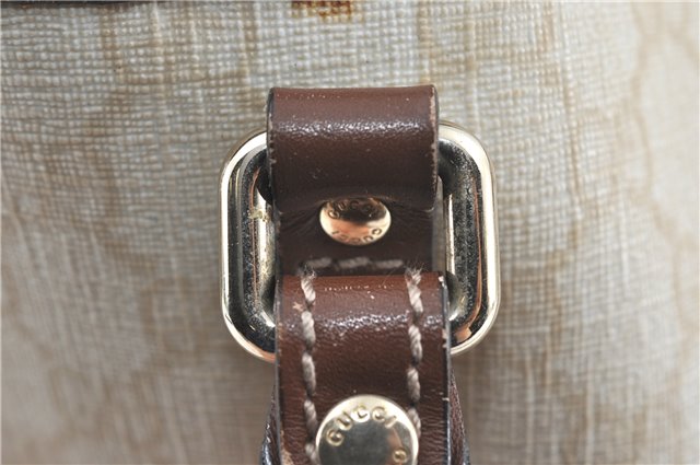 Authentic GUCCI Shoulder Tote Bag GG PVC Leather 197953 Ivory Beige J0495