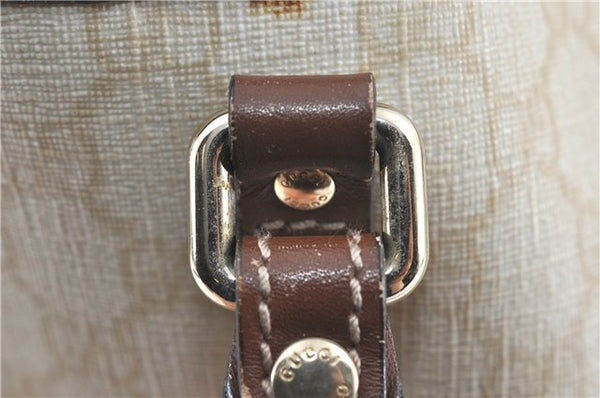 Authentic GUCCI Shoulder Tote Bag GG PVC Leather 197953 Ivory Beige J0495