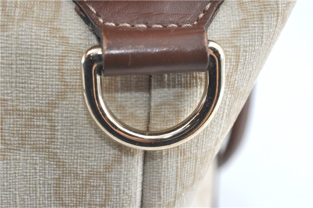 Authentic GUCCI Shoulder Tote Bag GG PVC Leather 197953 Ivory Beige J0495