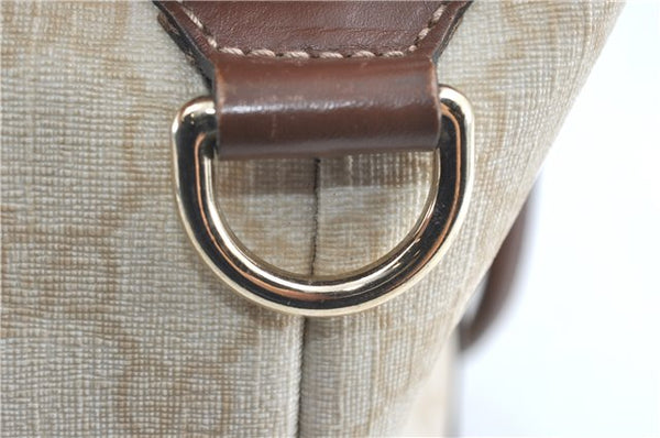 Authentic GUCCI Shoulder Tote Bag GG PVC Leather 197953 Ivory Beige J0495