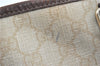 Authentic GUCCI Shoulder Tote Bag GG PVC Leather 197953 Ivory Beige J0495