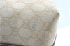 Authentic GUCCI Shoulder Tote Bag GG PVC Leather 197953 Ivory Beige J0495