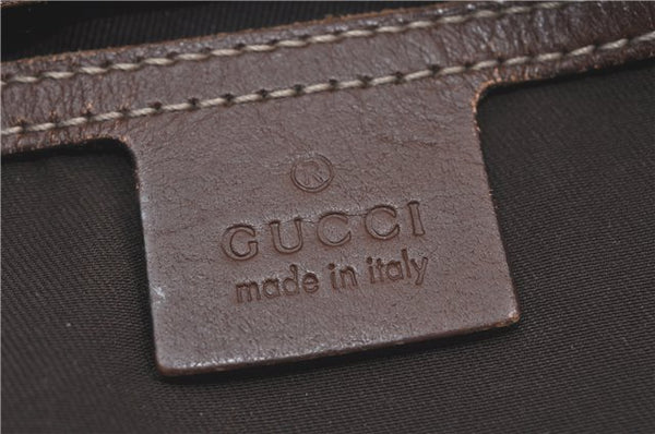 Authentic GUCCI Shoulder Tote Bag GG PVC Leather 197953 Ivory Beige J0495