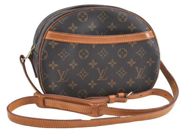 Authentic Louis Vuitton Monogram Blois Shoulder Cross Body Bag M51221 LV J0503